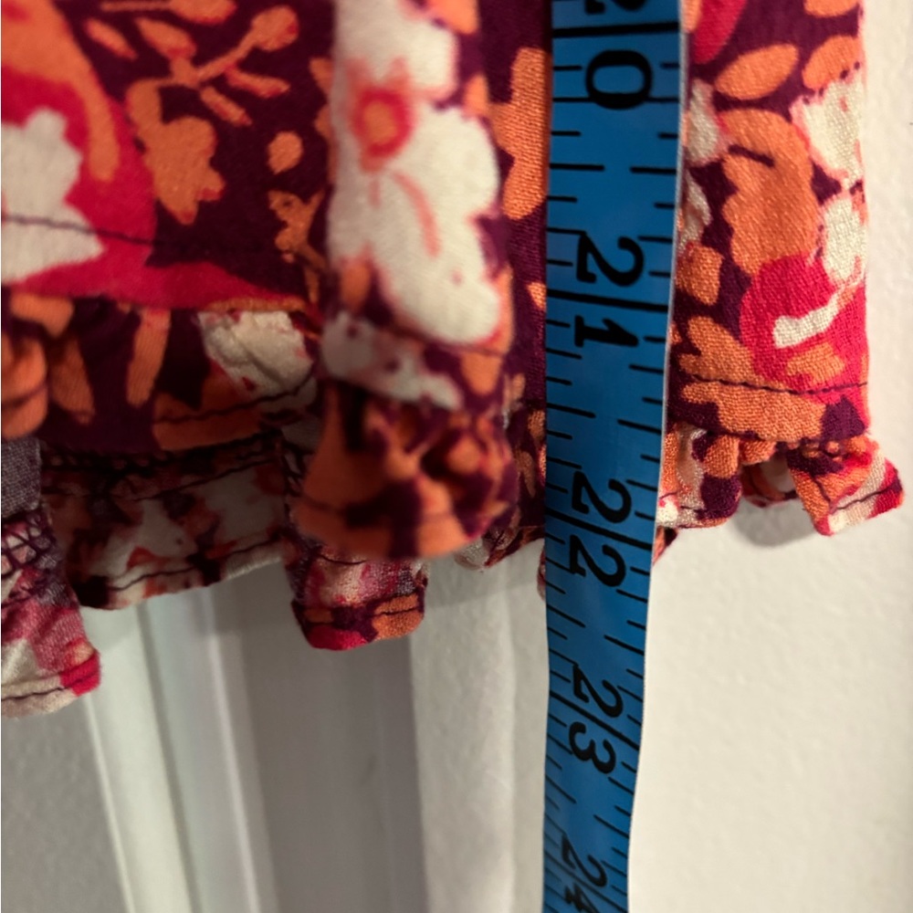 Free People Sweet Memories Floral Pink Blouse, size Small - Picture 9 of 10